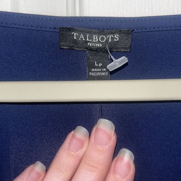 BRAND NEW petite large navy blue Talbots dress. - Picture 5 of 5